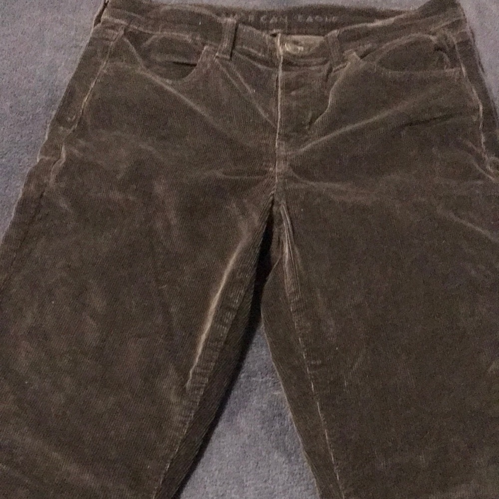 Dark grey cords maybe worn twice, nice stretch straight leg skinny.